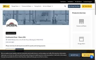 Continental Door Company website