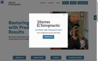 Herres Chiropractic website
