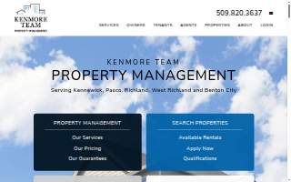 Kenmore Team Property Management of Pasco website