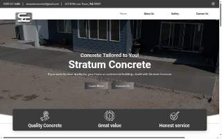 Stratum Concrete, LLC website