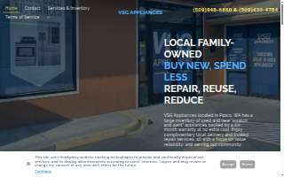 Vsg Appliances of Pasco website