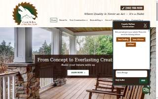 Coyote Hollow Construction website