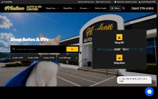 Hudson Auto Center website