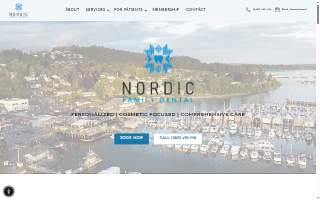 Nordic Family Dental website