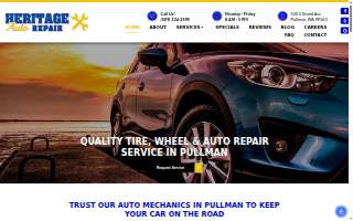 Heritage Auto Repair website