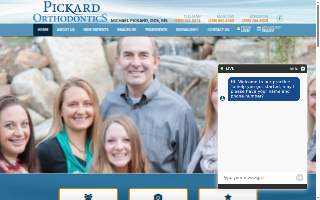 Pickard Orthodontics website