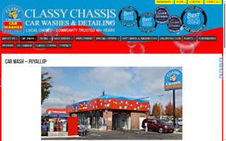 Classy Chassis Car Wash website