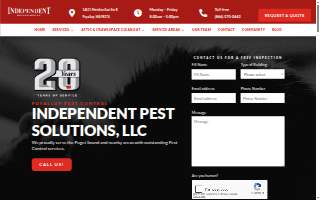 Independent Pest Solutions - Puyallup's Top Pest Control Service website