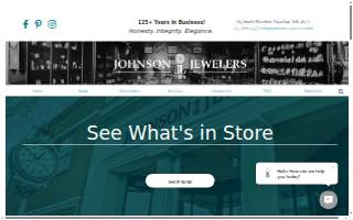 Johnson Jewelers website