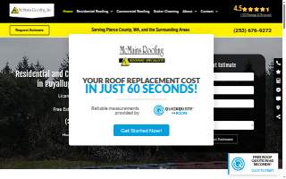 McMains Roofing Inc website
