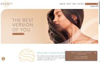 Asante Salon website