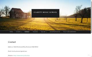 Clarity Music School website