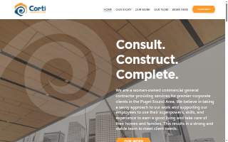 Corti Construction, Inc. website