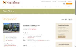 HealthPoint Redmond website