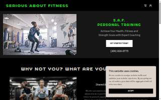 Serious About Fitness website