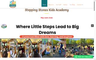 Stepping Stones Kids Academy website