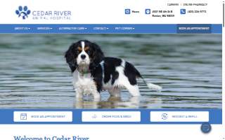 Cedar River Animal Hospital website