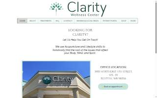 Clarity Wellness Center website