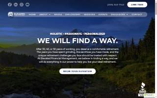 Elevated Financial Management website