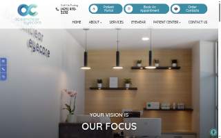 Oceanclear Eyecare website
