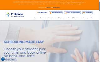 Proliance Orthopedic Associates website