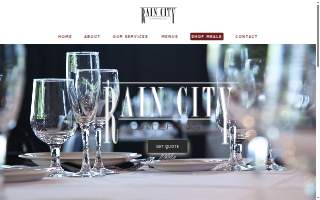 Rain City Catering website