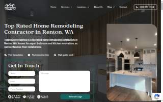 Total Quality Express - Bathroom & Kitchen Remodeling website
