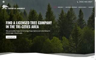 All American Arborist of Richland website