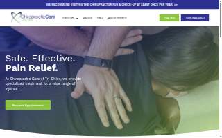 Chiropractic Care of Tri-Cities website