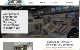 Craftsman Cabinets & Flooring website