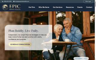 Epic Private Wealth website