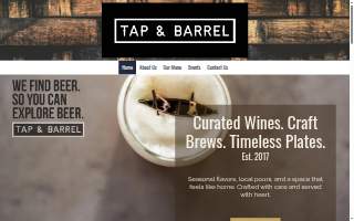 Tap & Barrel website
