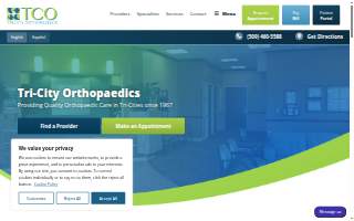 Tri-City Orthopaedic Clinic website