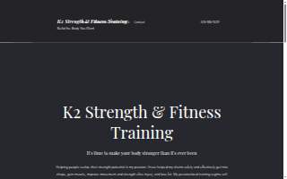 K2 Strength & Fitness Training website