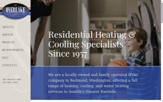 Overlake Heating & Air Conditioning of Sammamish website