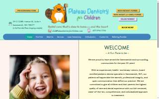 Plateau Dentistry for Children website