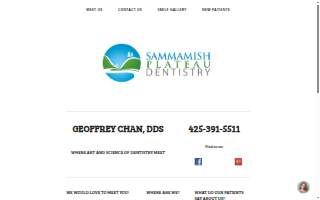 Sammamish Plateau Dentistry website