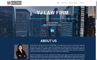 VJ Law Firm PLLC website