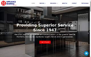 Appliance Hospital of SeaTac website