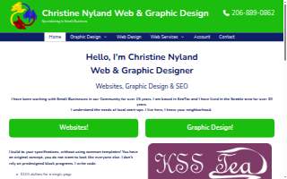 Christine Nyland Web & Graphic Design website