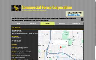 Commercial Fence Corporation website