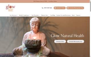Glow Natural Health Center website