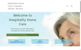 Hospitality Home Care website