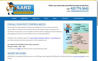 AARD Pest Control of Seattle website