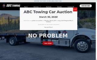 ABC Towing website