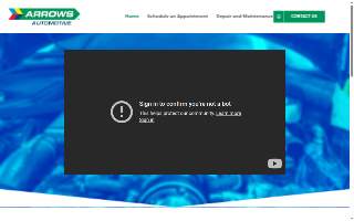 Arrows Automotive website