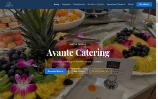 Avante Catering website