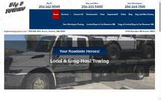 Big D Towing website