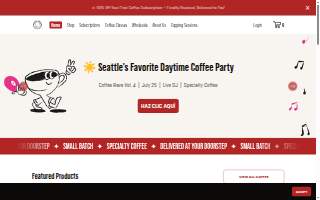 Black Arrows Coffee website