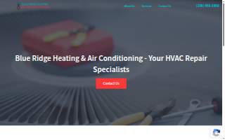 Blue Ridge Heating and Air Conditioning website
